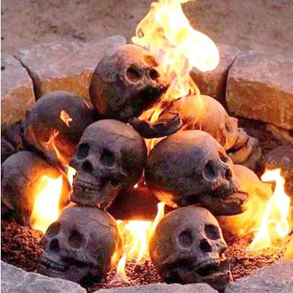Skull Halloween Barbecue Fire Pit Ornament Design Decoration