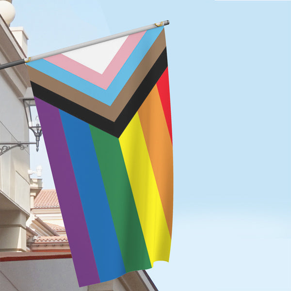 LGBTQ Progress Pride Flag Rainbow Gay Lesbian Trans Inclusive