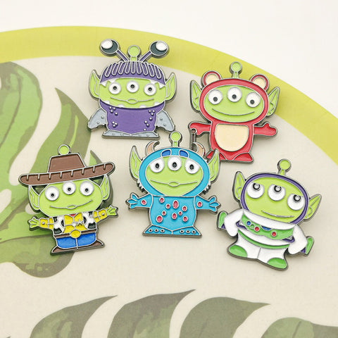 Tres ojos Toy Story Alien Cartoon Metal Pin