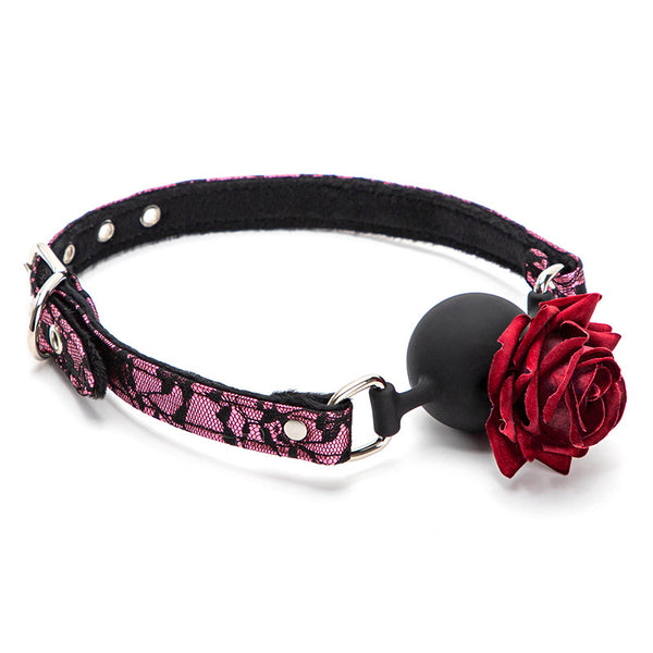 Silicone Rose Mouth Ball Mouth Gag