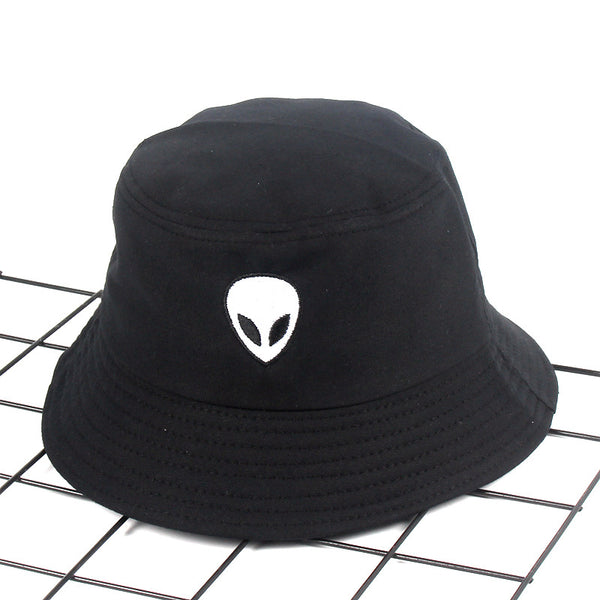 This comfortable and stylish bucket hat is perfect for outdoor activities. It's made of breathable cotton, and features an eye-catching embroidered alien symbol. A wide brim provides all-day protection from the sun, while also delivering a fashionable element to any look. The lightweight hat is perfect for anyone who puts a premium on both style and comfort.