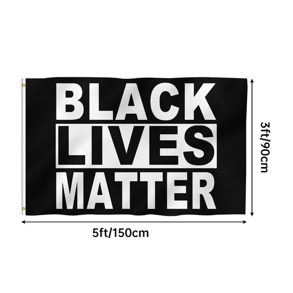 Black Lives Matter / Anti-racism demonstration flag