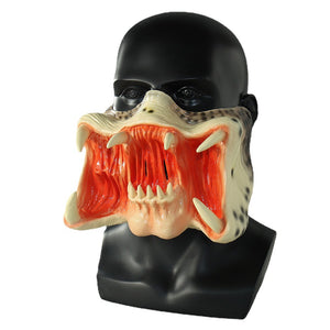 This Alien Vs Predator Latex Mask is made from durable latex and features realistic detailing and design. The adjustable straps provide a secure and comfortable fit while the full-face design allows you to transform into the Predator or Alien of your choice. Get ready for a Halloween costume that will have everyone in awe!