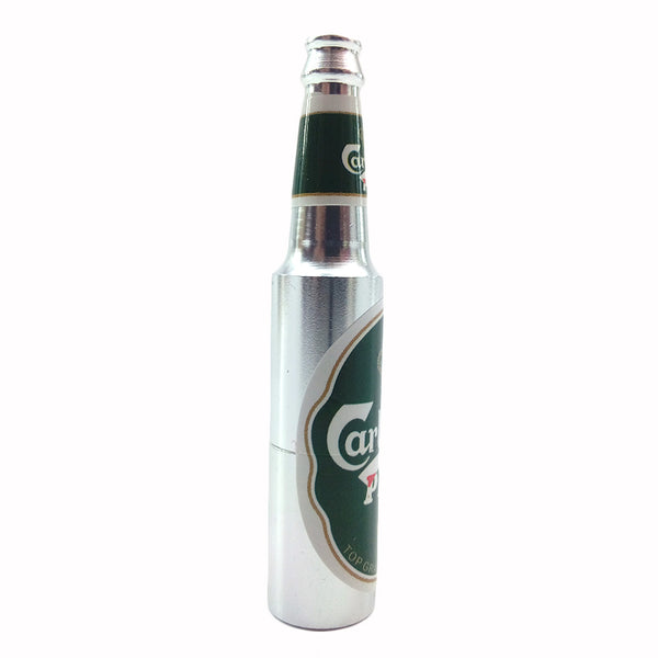 Creative Mini Beer Bottle Metal Pipe  Product information: Name: Magnum pipe Packing: display box Color: gold, silver, black, red, blue, green Specification: 85mm   Packing list: Magnum pipe x1