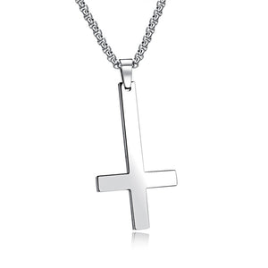 Stainless Steel Upside Down Cross Pendant