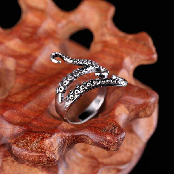 Fashion Octopus Tentacles Adjustable Alloy Ring