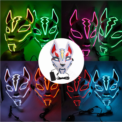 Fortnite LED Drift Mask Light Up Fox Purge Glow