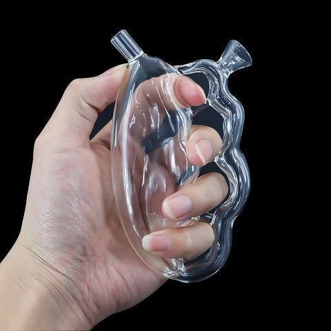 Finger Tiger Portable Four Finger Glass Pipe