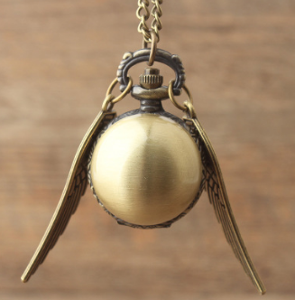 Harry potter golden snitch pocket watch spherical surface smooth vintage do old pocket watch linked list