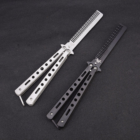 Foldable Comb Butterfly Knife