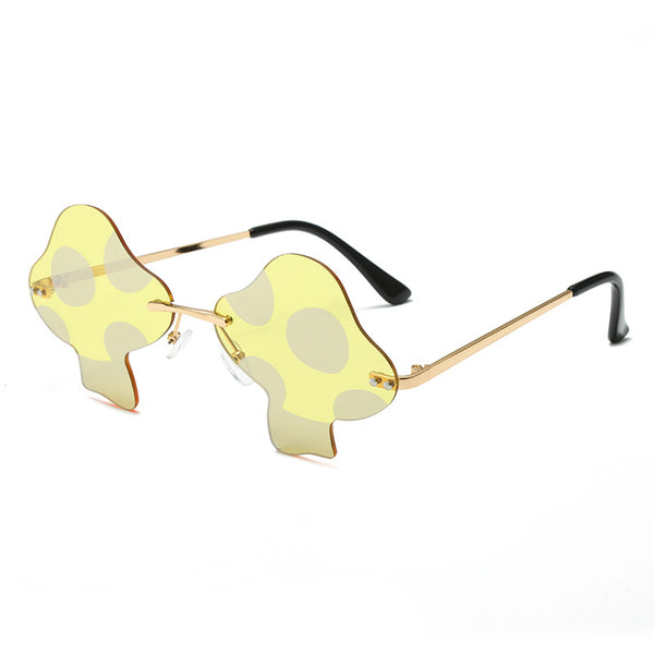 Mushroom Sunglasses Rimless Sunglasses Personality