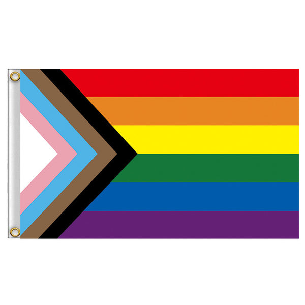 LGBTQ Progress Pride Flag Rainbow Gay Lesbian Trans Inclusive