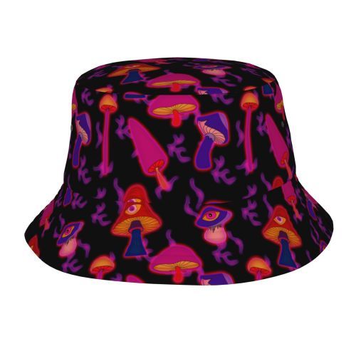 Bucket Hat Psychedelic Magic Mushrooms Fisherman Reflect