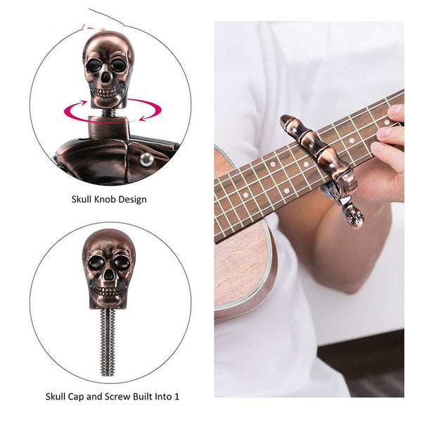 Stylish And Cool Skull Head Ghost Finger Guitar Capo