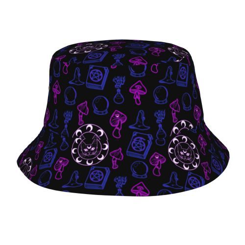 Bucket Hat Psychedelic Magic Mushrooms Fisherman Reflect