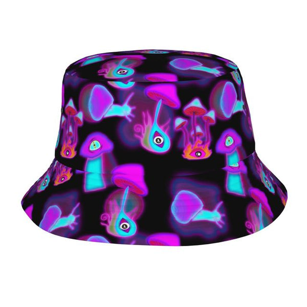 Bucket Hat Psychedelic Magic Mushrooms Fisherman Reflect