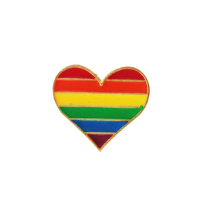 LGBT Love Is Love Awareness Rainbow Heart Brooch Pin Badge Material: Enamel Zinc Alloy  Brooch Type: Pin    Color: Colorful  Shape: Heart  Weight: About 4 G        Gender: Women Men  Package : Pin x1