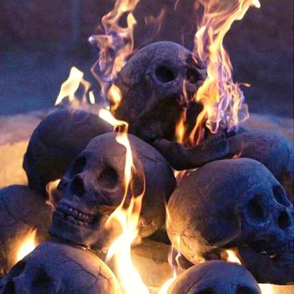 Skull Halloween Barbecue Fire Pit Ornament Design Decoration