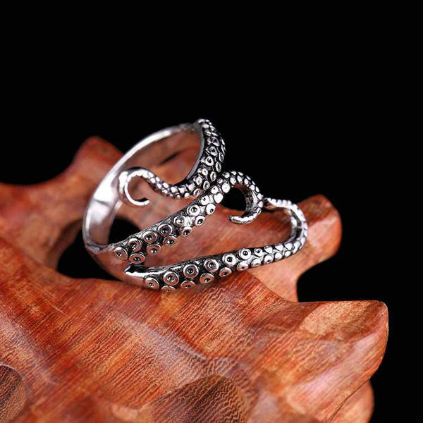 Fashion Octopus Tentacles Adjustable Alloy Ring