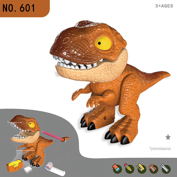 Assembled Dinosaur Office Stationery Simulation Animal Toy t rex orange